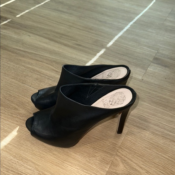 Vince Camuto Black Heels Sleek Stiletto Design - Picture 1 of 5
